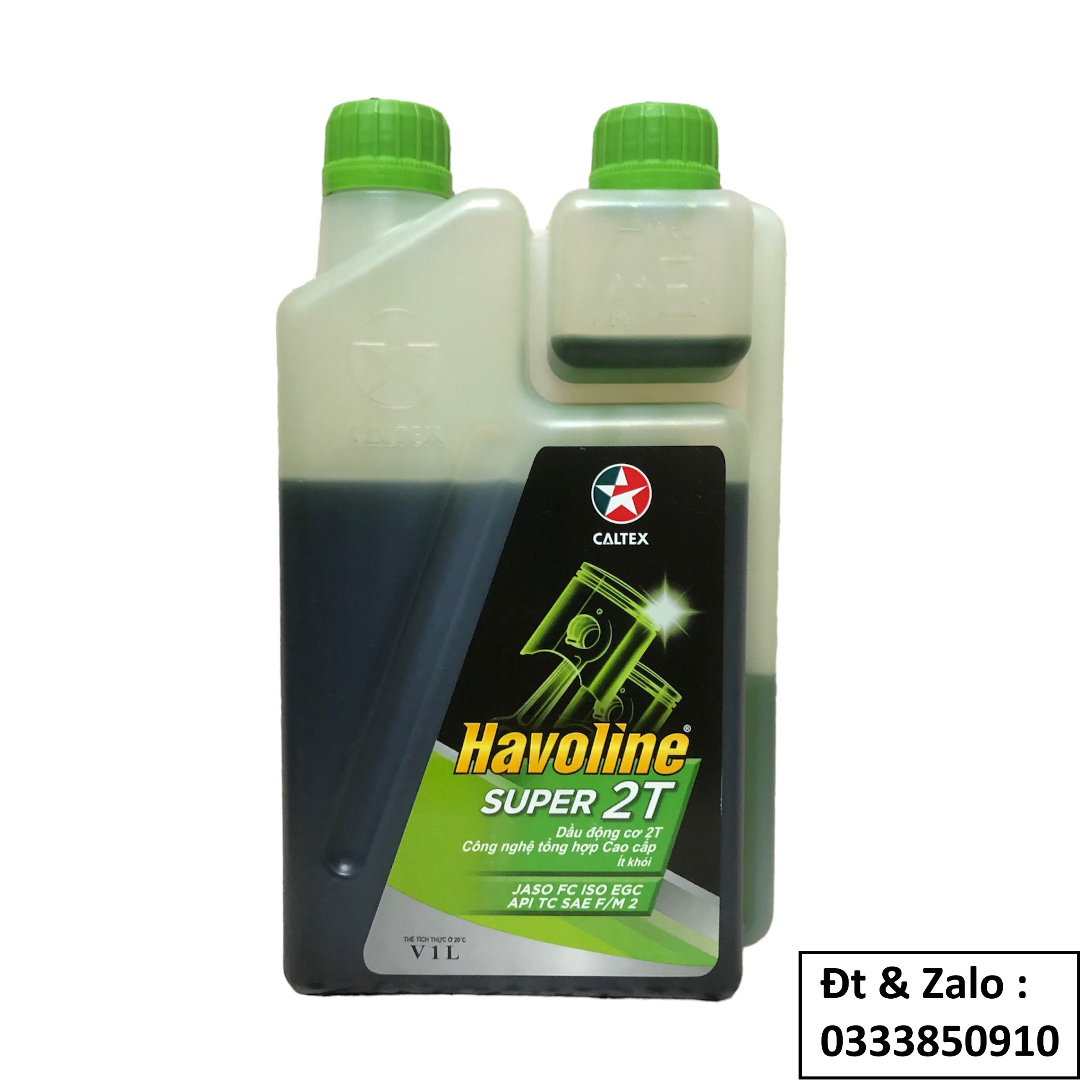 [ CHÍNH HÃNG ] Nhớt 2 thì cao cấp Caltex Havoline Plus 2T & Super 2T [ 1L ]