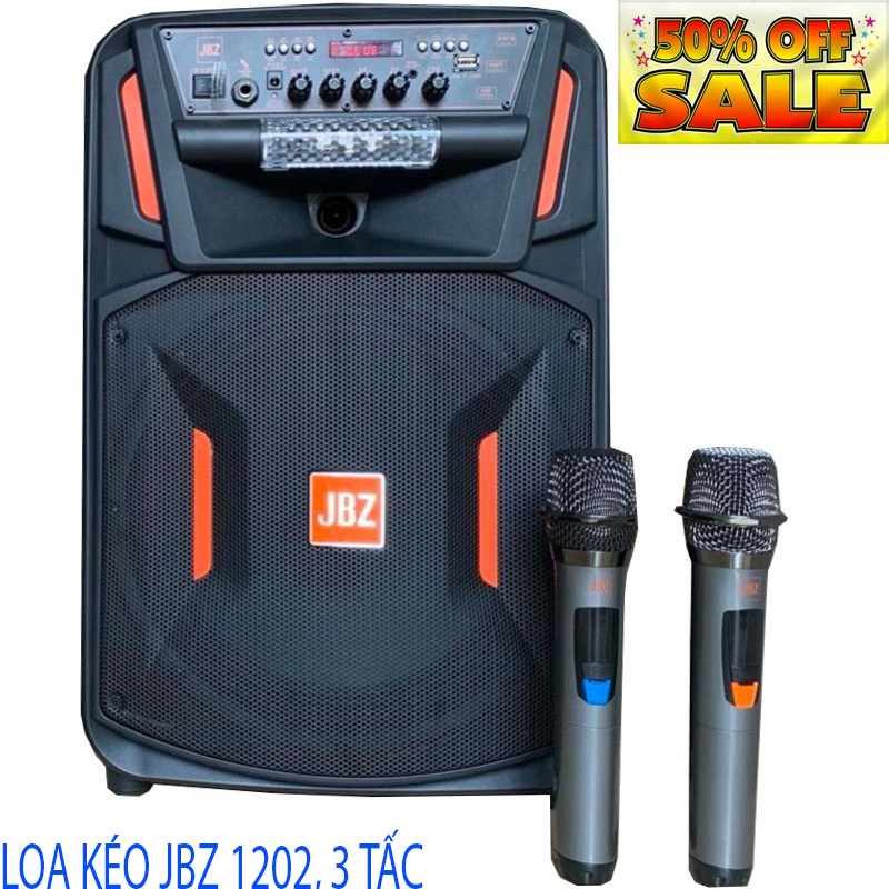 Loa kéo jbz 1202, 3 tấc loa kéo karaoke bluetooth jbz bình ắc uy 12v sử dụng liên tục 5 giờ được bảo hành 12 tháng 1 đổi 1 tại hmc store 5.0