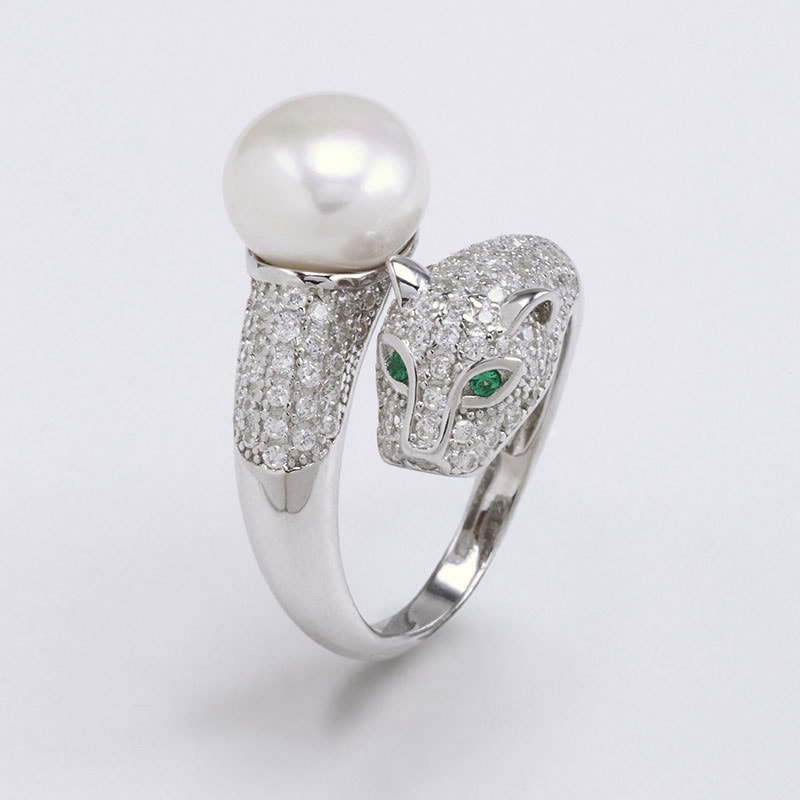 Nhẫn Bạc Đính Ngọc Trai Quyền Năng N-1505