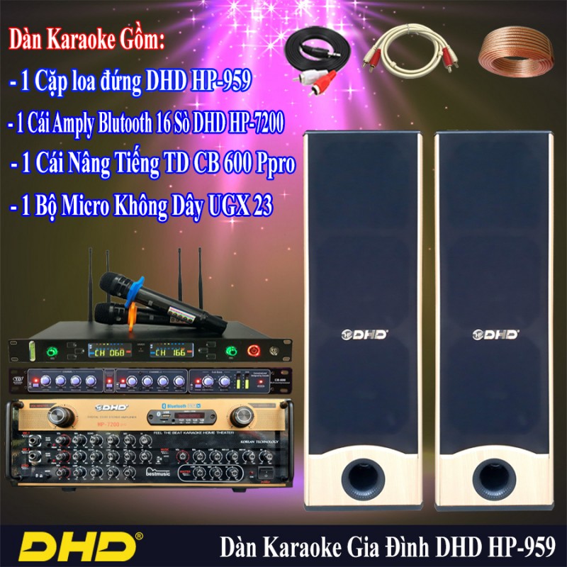 BỘ DÀN KARAOKE DHD SỐ 1 HP-502-HP-7200