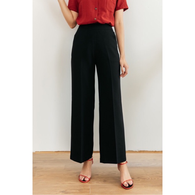 [25-27/4 Hoàn tiền 15%]Quần Culottes Dáng Dài - Suông Khóa Trước