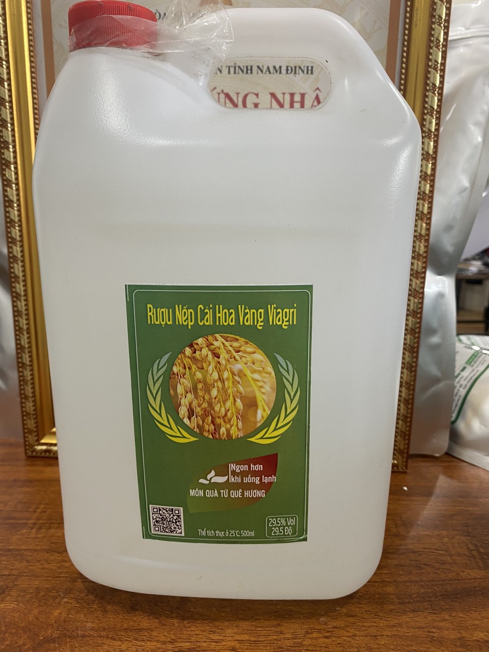 Rượu nếp ốc loại 5 lít-rượu cổ truyền viagri chất lượng