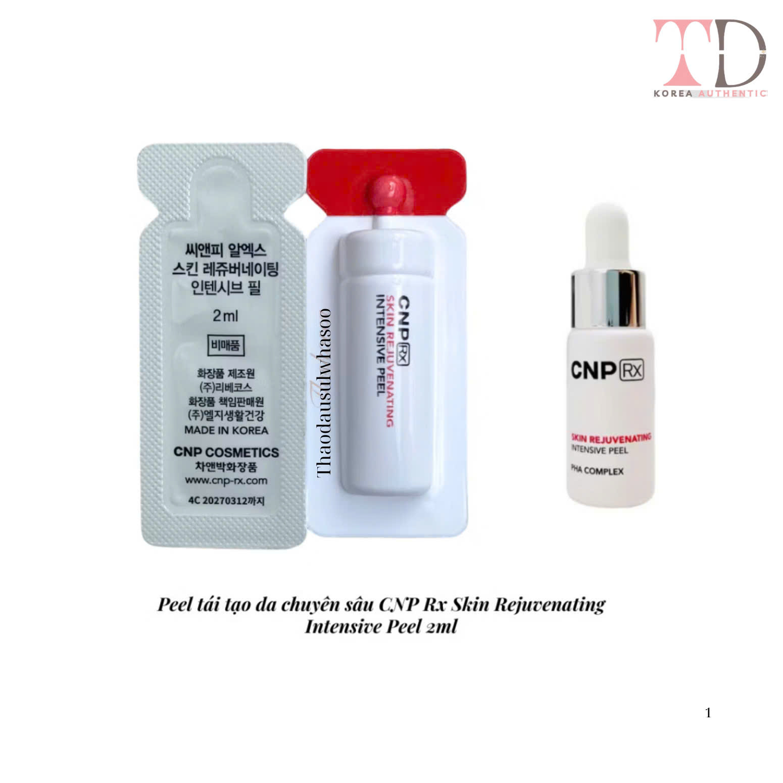 Combo 20 Tuýp Peel tái tạo da chuyên sâu CNP Rx Skin Rejuvenating Intensive Peel 2ml