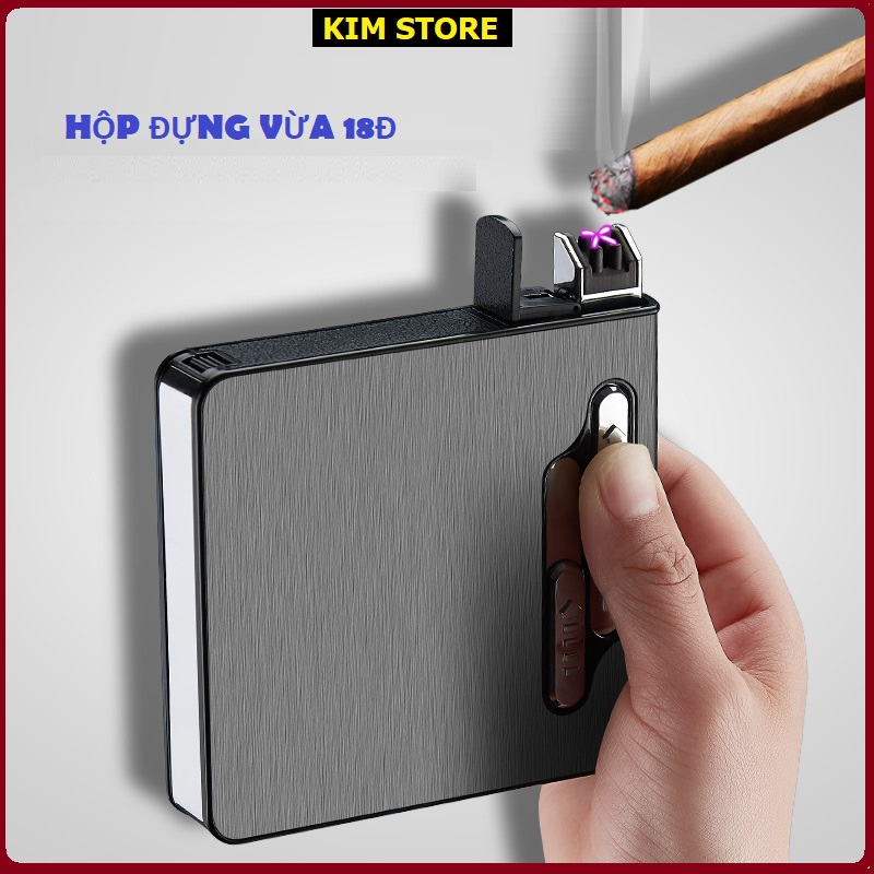 Hộp Đựng Thuốc Kiêm Bật Lửa Hộp Quẹt Sang Trọng