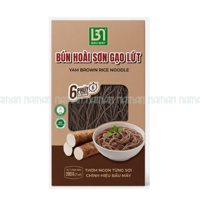 Bún hoài sơn gạo lứt Bầu Mây 200g