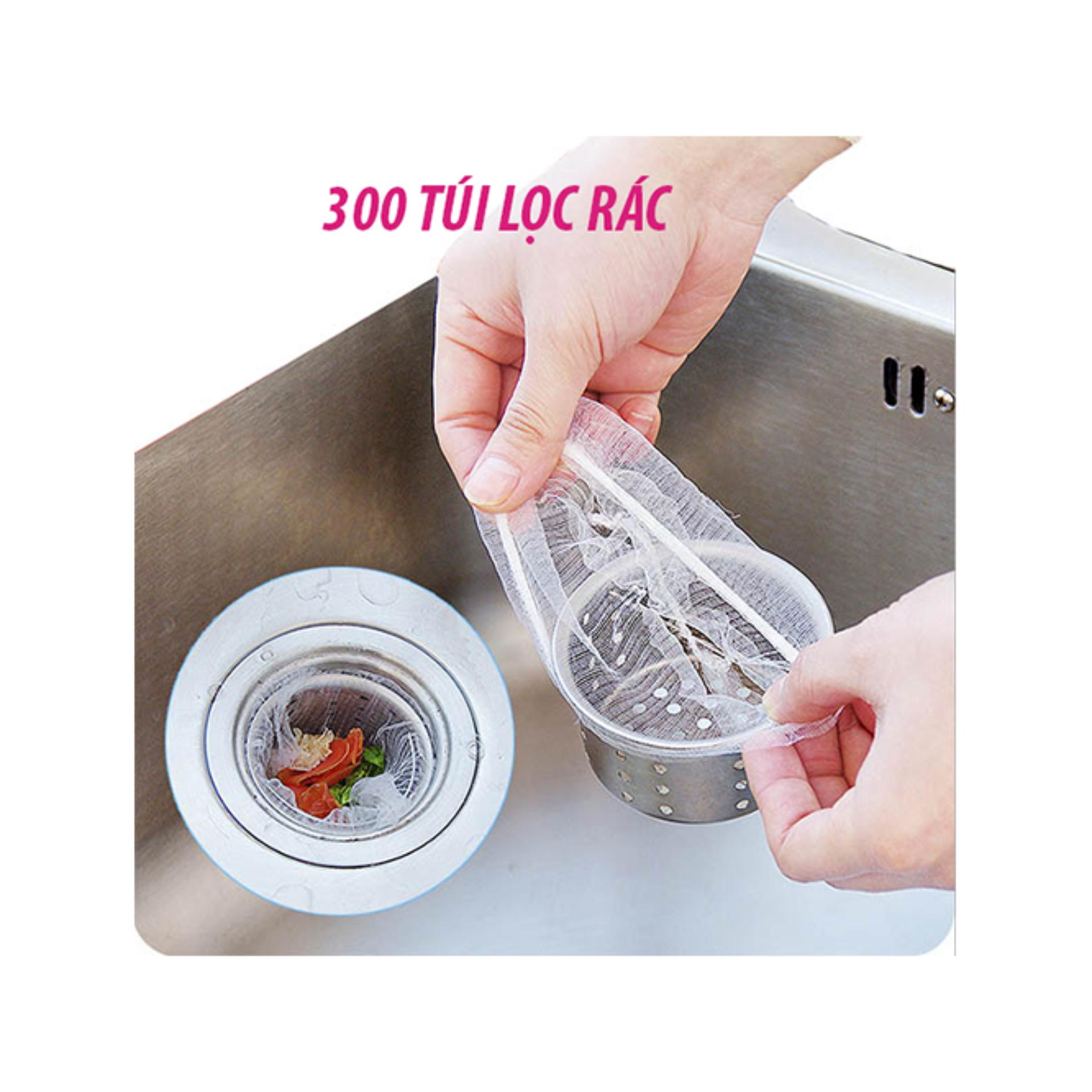 Túi lọc rác bồn rữa chén - túi lọc rác thông minh - túi lượt rác lượt tóc - 100 - 200 - 300 - 500 túi