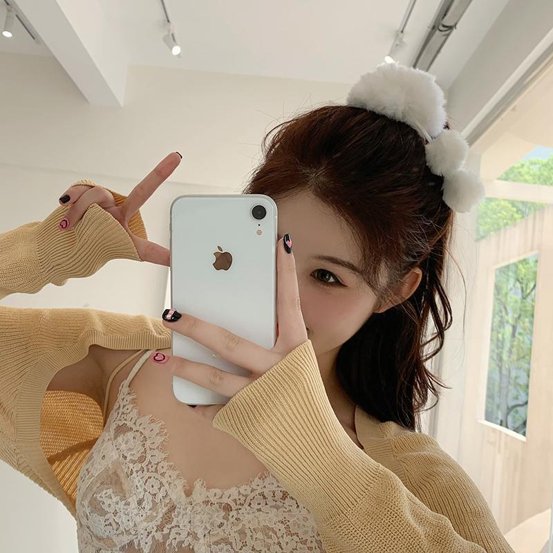 Dây buộc tóc cục bông - UniLabel