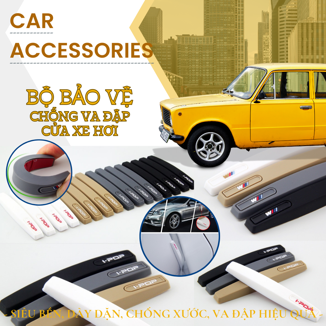 Bộ bảo vệ cửa ô tô chống va đập i-pop korea