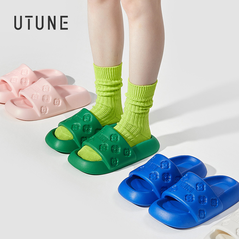 UTUNE Đế Dày Mùa Hè Trượt Mềm Mại Đáng Yêu Dép Chống Trơn Trượt Dành Cho