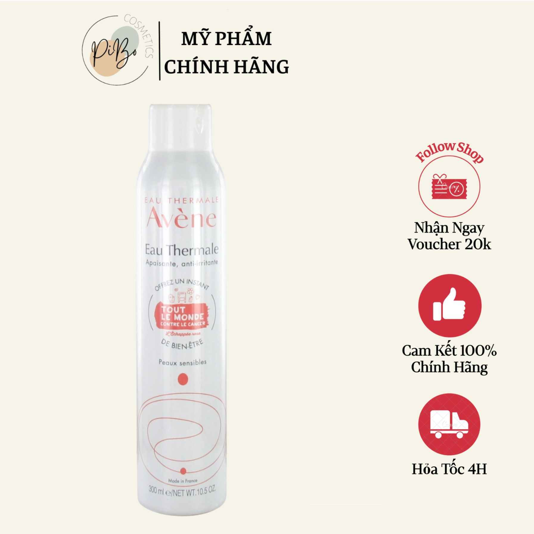 MẪU 2023 Xịt Khoáng Avene Therma Spring Water Từ Nước Khoáng Thiên Nhiên -