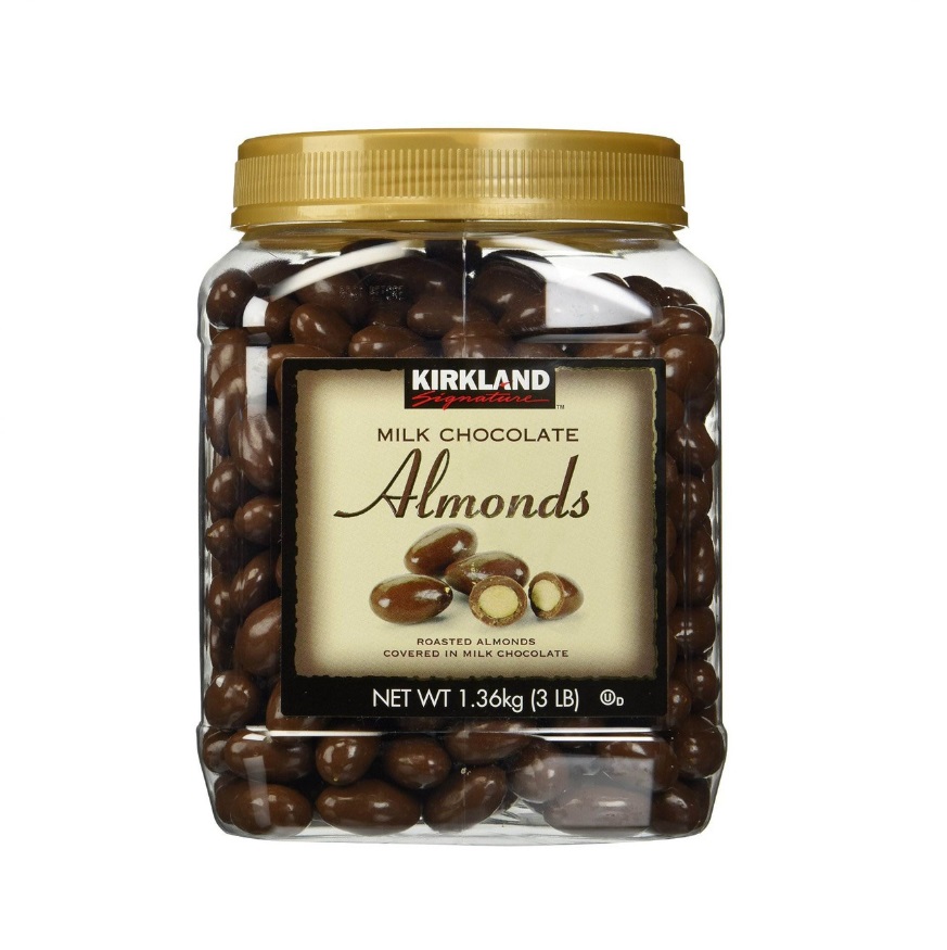 Socola sữa hạnh nhân Kirkland Milk Chocolate with Almonds của Mỹ