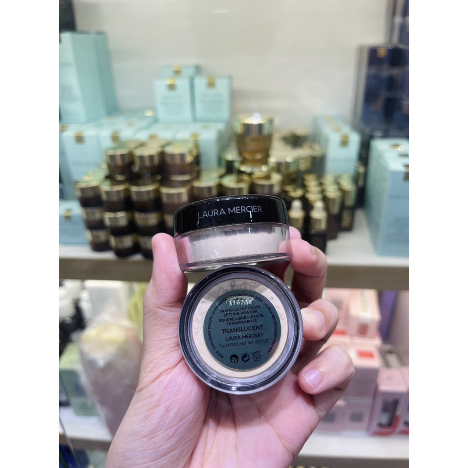 Phấn phủ đình đám laura mecier translucent setting powder minisize