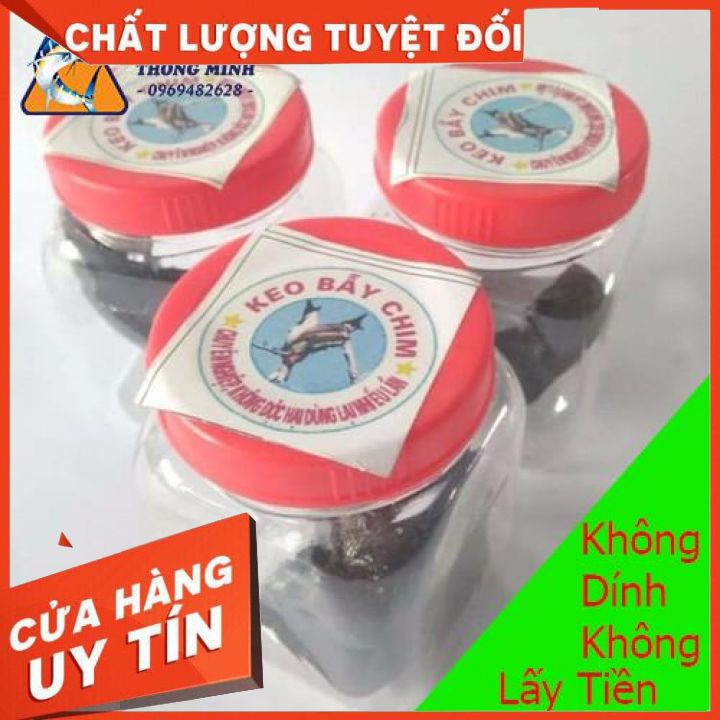 Keo bẫy chim siêu dính, keo giá rẻ, chuyên bẫy chim đêm, cu gáy, sẻ, chào mào,cò, se, sẽ