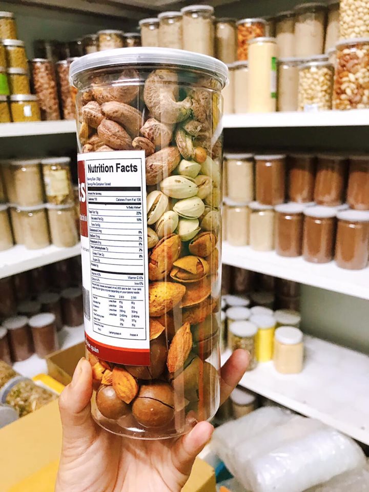 [FREESHIP] Hạt mix 4 in 1 500GR còn vỏ Macca  Hạnh Nhân Rang Bơ Hạt Dẻ Cười Hạt Điều có chứng nhận VSATTP