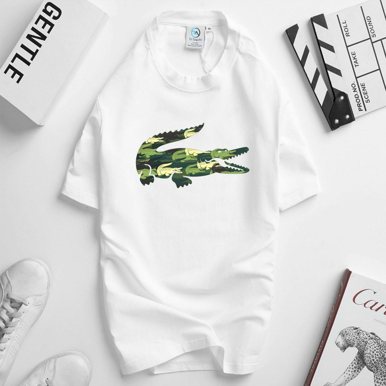 Áo Thun Nam LASCOT - Áo Cotton 4 Chiều 100% - Áo Nam Thun Cổ Tròn