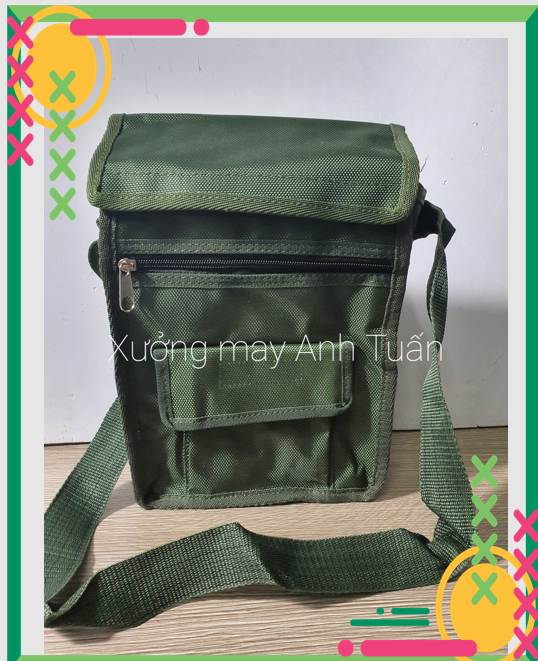 Túi đồ nghề - Túi dán xanh lính cao cấp