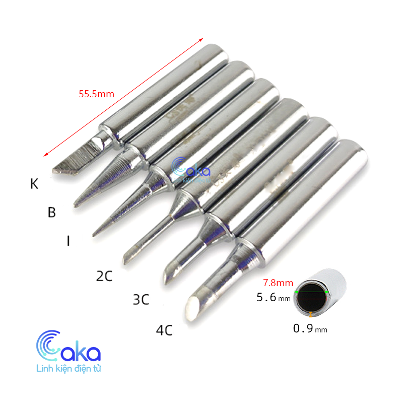 Đầu mũi hàn No907 thay thế cho mỏ hàn chỉnh nhiệt độ no907