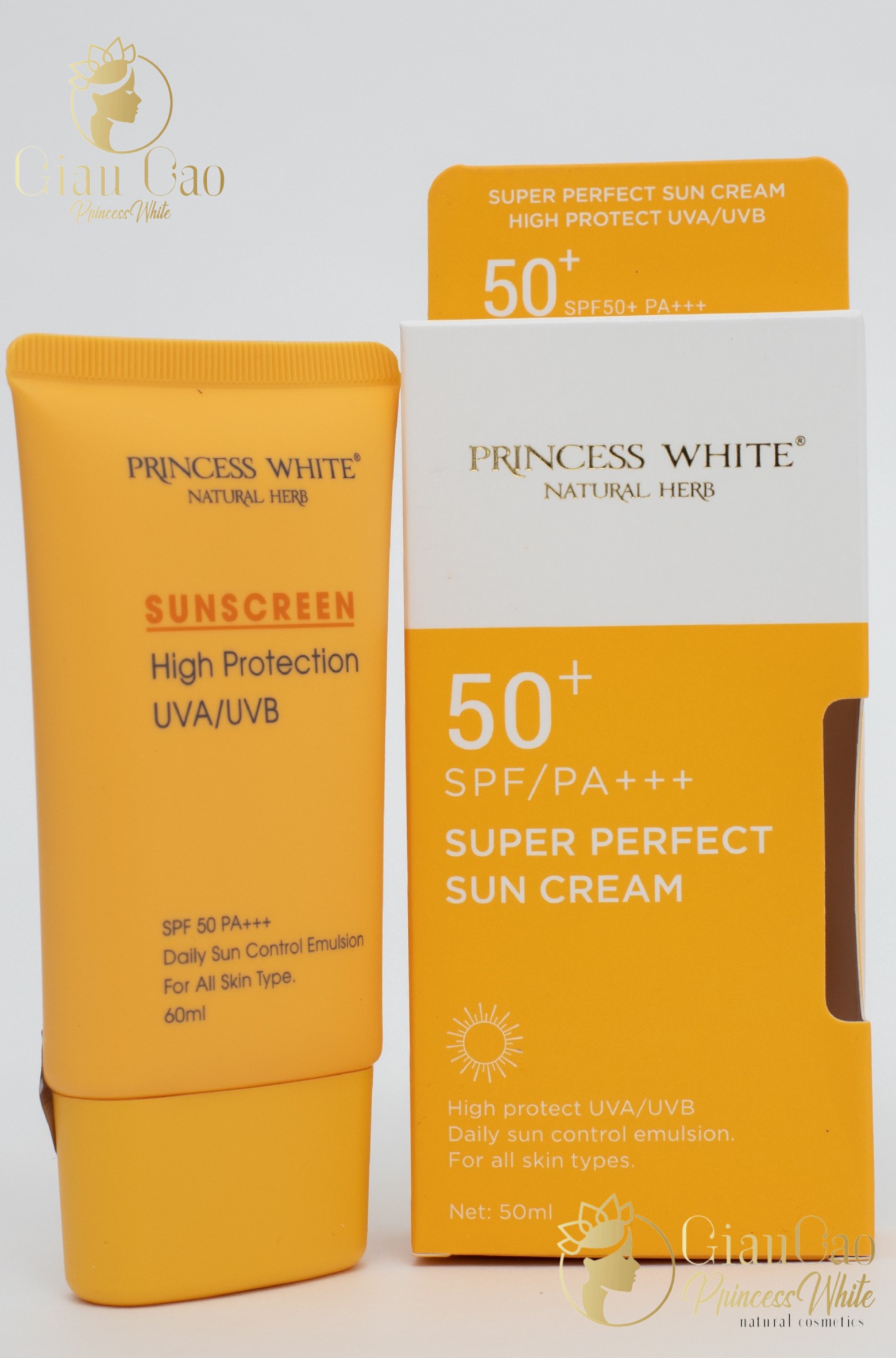 [ DATE MỚI NHẤT] KEM CHỐNG NẮNG SUNSCREEN SPF 50/PA+++ HERSKIN PRINCESS WHITE - KEM CHỐNG NẮNG VẬT LÝ – BẢO VỆ LÀN  DA TUYỆT ĐỐI CHAI 60 ML