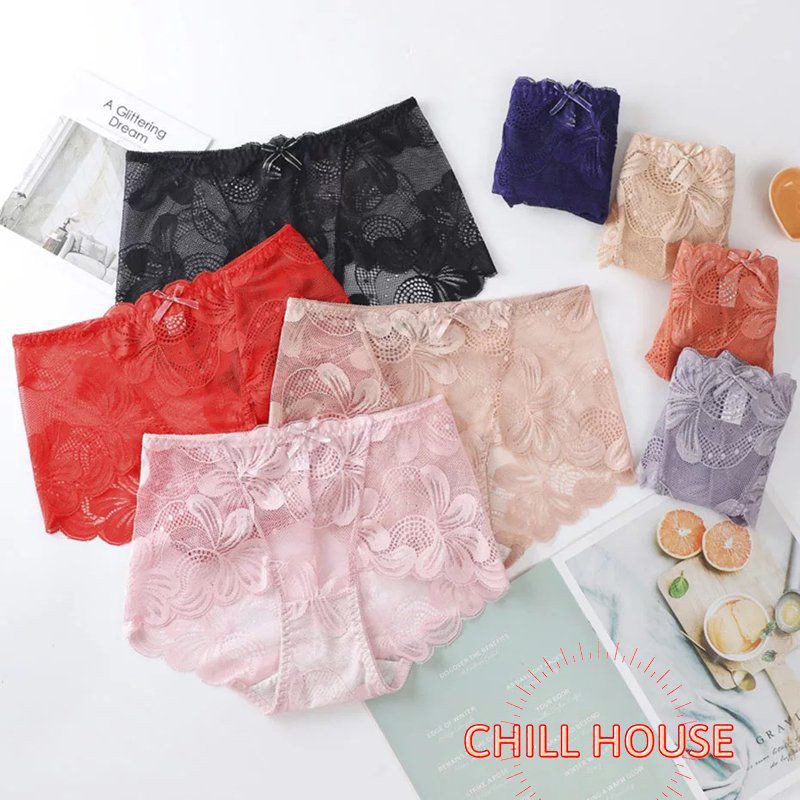 Rẻ- đẹp quần lót ren đùi cạp cao gen nhẹ - chillhouse