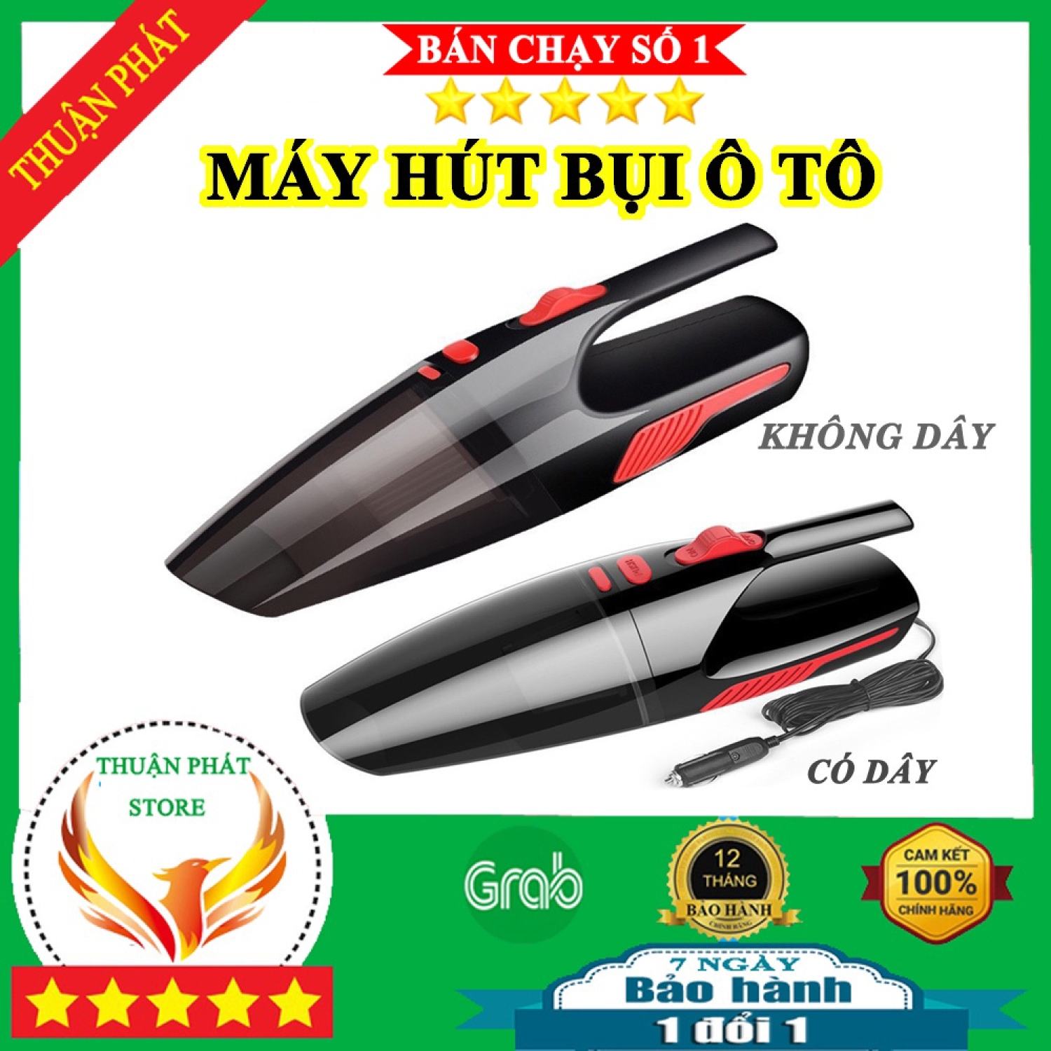 Máy hút bụi ô tô,máy hút bụi mini cầm tay 12v cao cấp công suất 120w 2 in 1 siêu thông minh