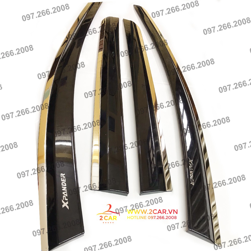 Vè che mưa xe Mitsubishi Xpander 2018, 2019- 2021, 2022, 2023 Chỉ Inox cao cấp trên thị trường