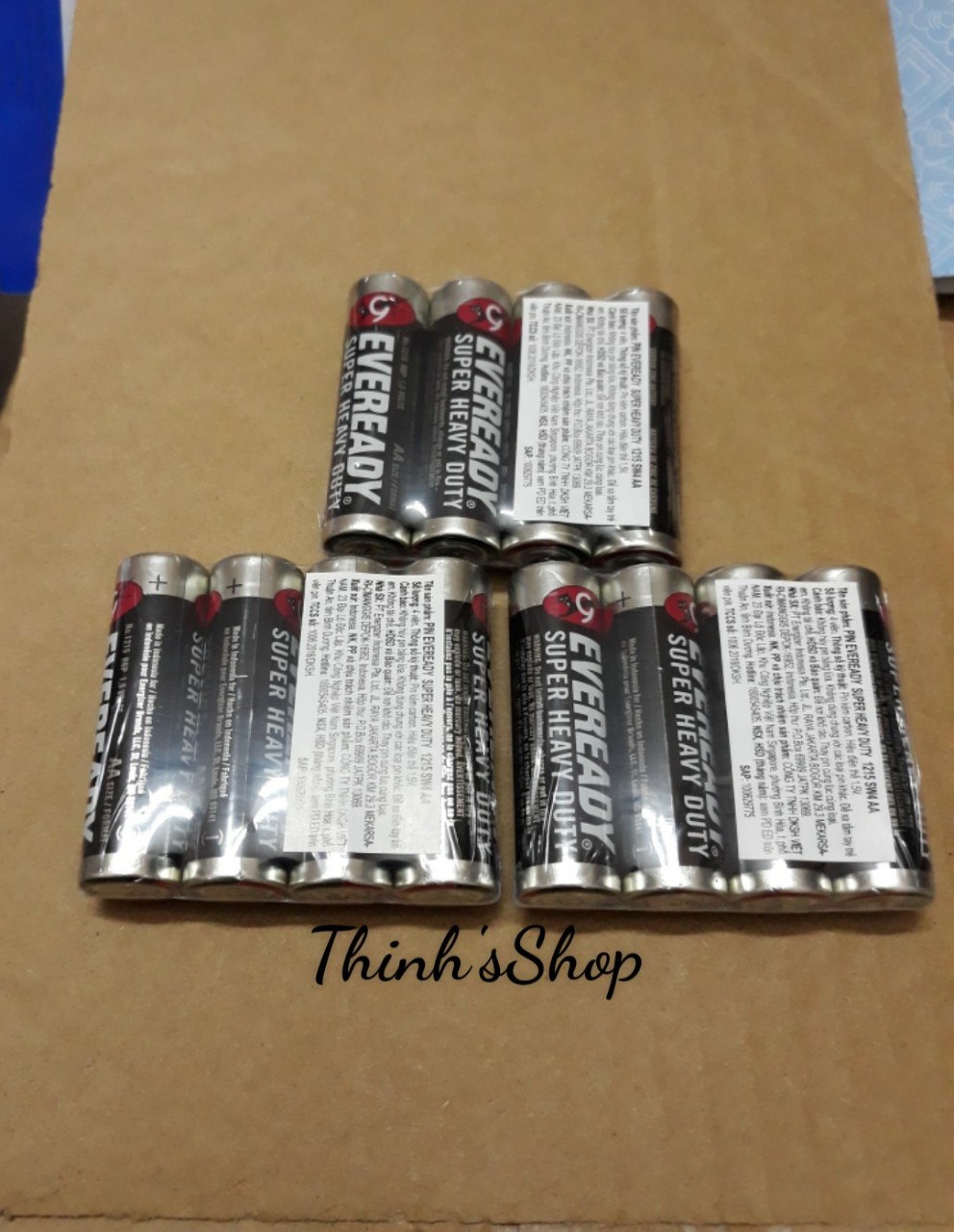 Bộ 3 vỉ pin tiểu aa eveready - chính hãng