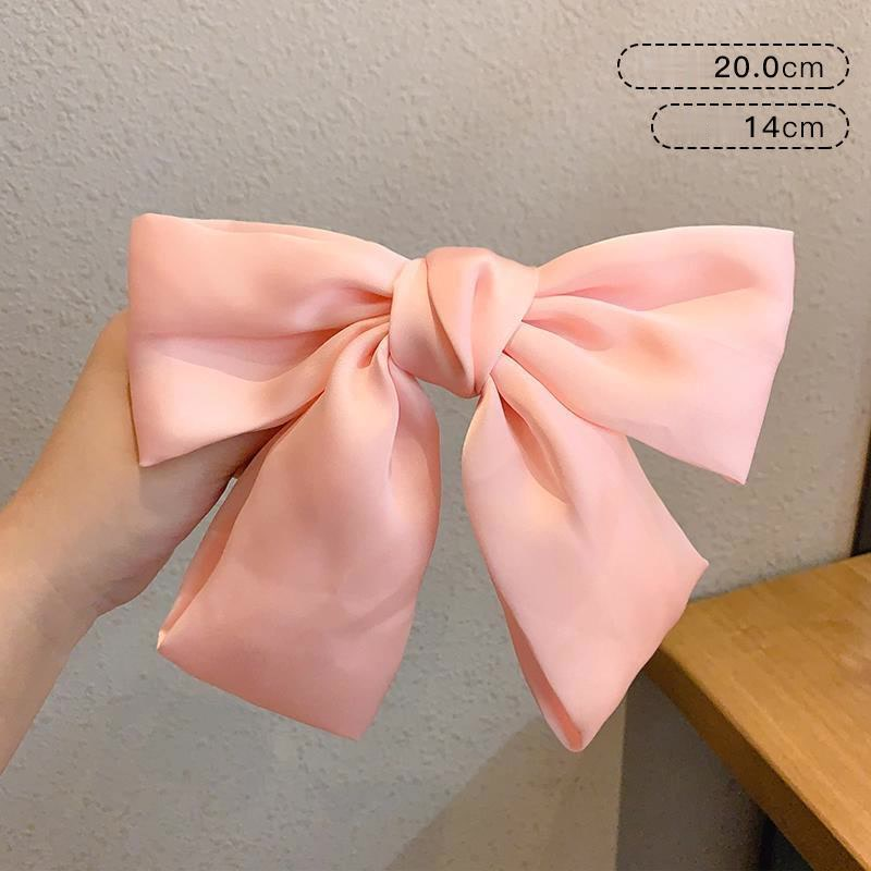 Kẹp Tóc / Dây Cột Tóc Phối Nơ Lớn Phong Cách Hàn Quốc