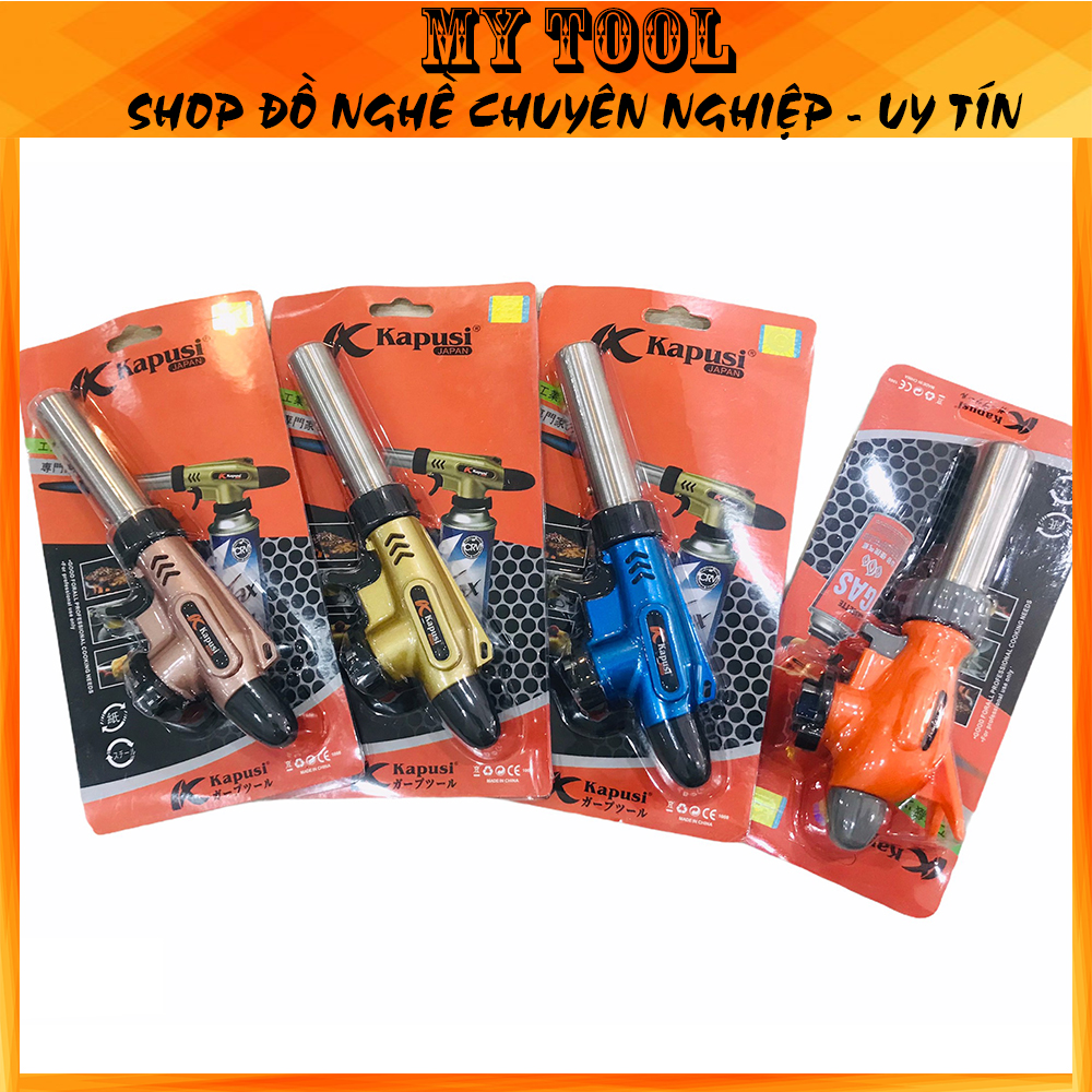 Đèn khò gas Kapusi tự động đánh lửa điều chỉnh to nhỏ - khò ga chuyên dụng khò nướng bánh thực phẩm và cho thợ sửa chữa