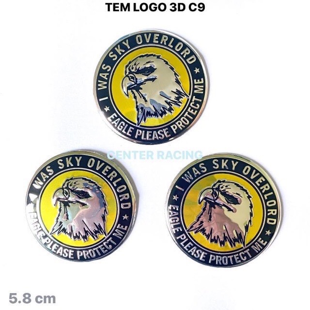 Tem logo 3D EAGLE C9 ,Sản Phẩm Chất Lượng, Gian Hàng Uy Tín, Giá Cả Cực Tốt, Mua Ngay.