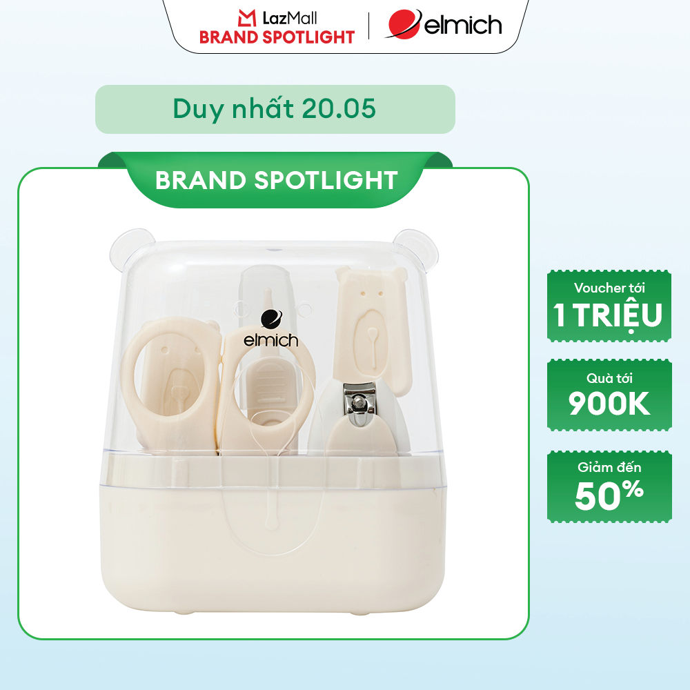 (Chỉ 25-29.07)Bộ dụng cụ chăm sóc móng,tai cho bé Elmich BabyCare EL3041
