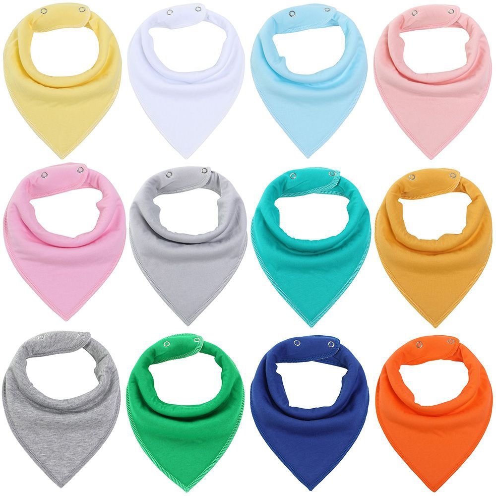 JH 1Pc Baby Bandana Bibs 100 Cotton Feeding for Drooling and Teething Soft