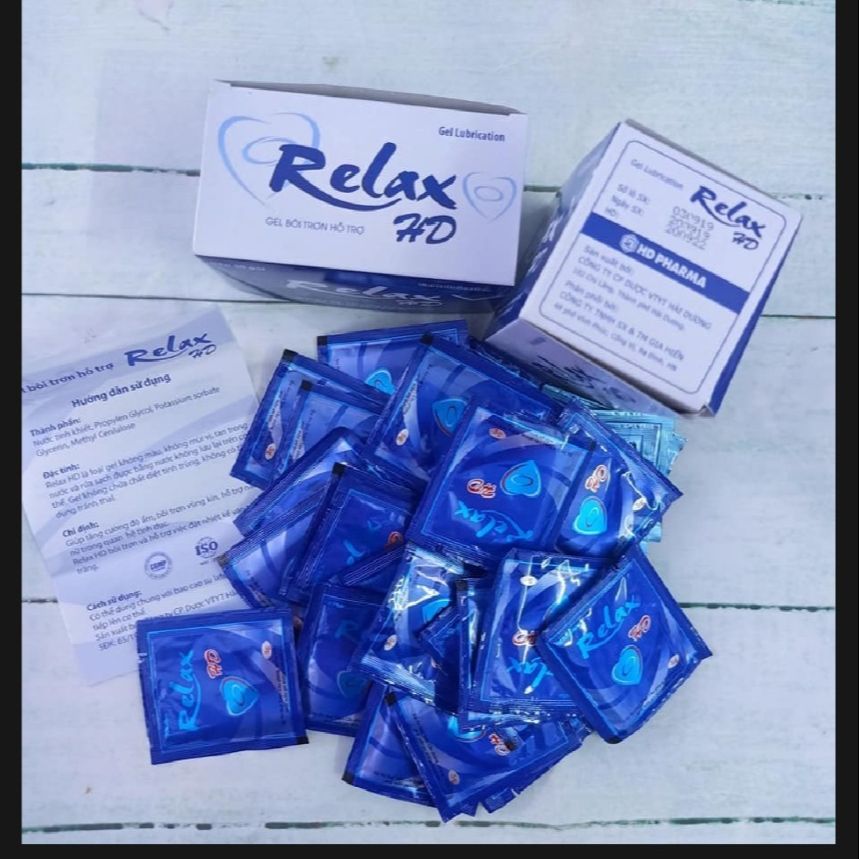 1 gói dùng thử gel bôi trơn Relax HD mát lạnh