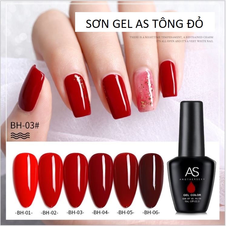 Sơn gel as mã bh 15ml - chai đen