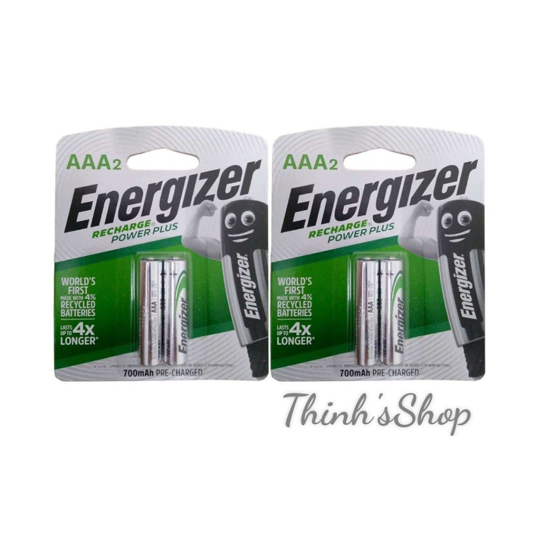 Combo 4 viên pin sạc AAA Energizer 700mAh - Made in Japan [CHÍNH HÃNG]