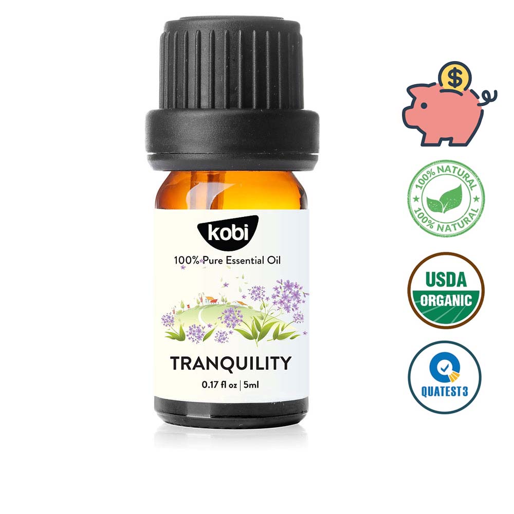 Tinh dầu Kobi Tranquility essential oil blend mang lại cảm giác yên bình, thanh thản -5ml