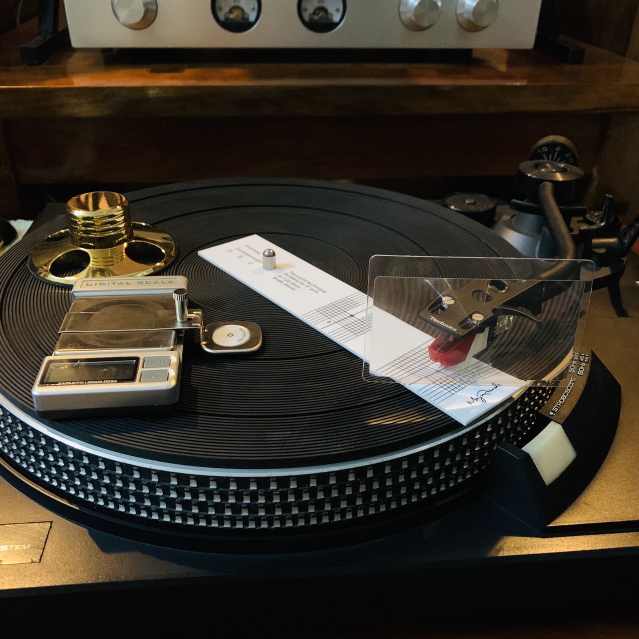 Phụ Kiện thước cân chỉnh đầu kim mâm than kèm kính phóng đại độ chính xác cao giúp cân bằng âm sắc