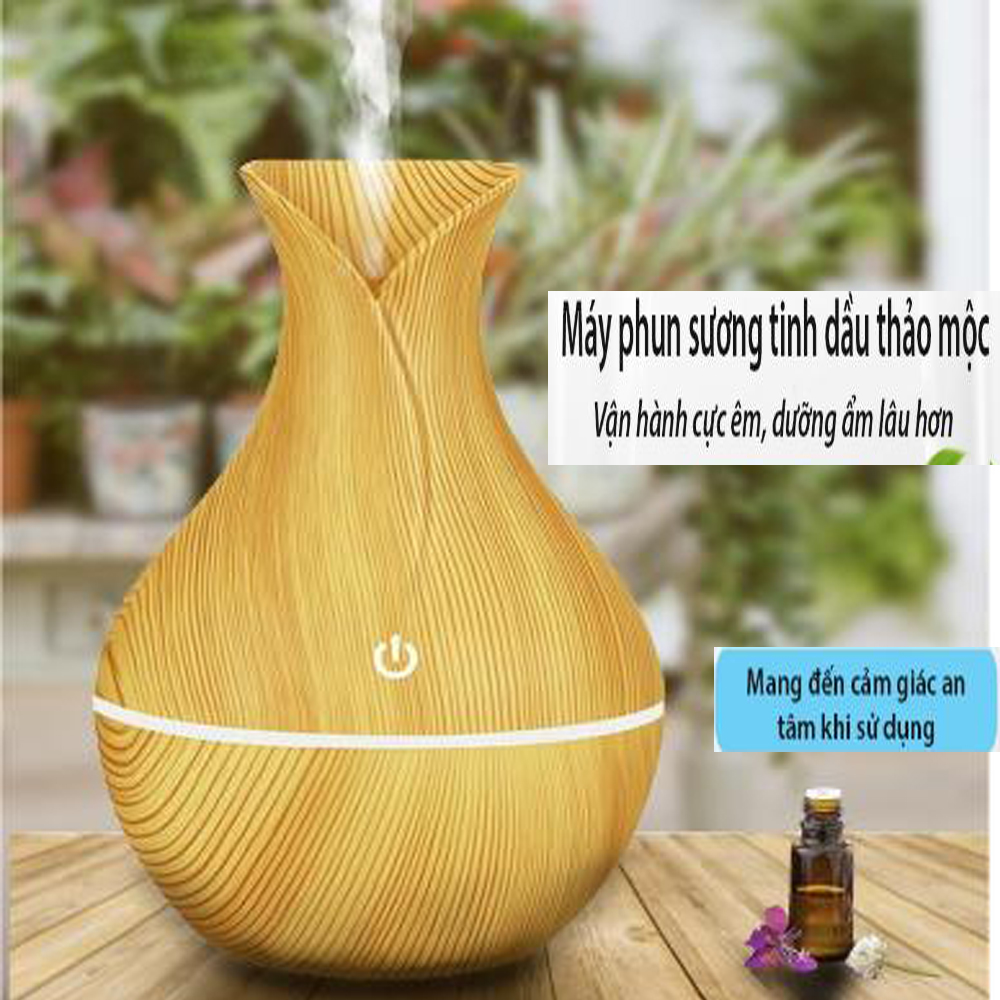 Máy Khuếch Tán Tinh Dầu Nào Tốt, Máy Phát Tán Tinh Dầu, Máy Xông Tinh Dầu Oto - Nút nguồn cảm ứng, đèn sáng 4 màu, hơi ra nhiều - Tặng 01 lọ tinh dầu thơm trị giá 70K - GIÁ GIẢM SỐC - MUA NGAY!