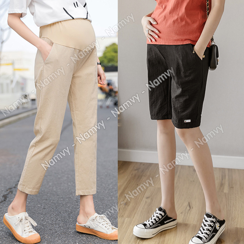 Quần bầu có chun điều chỉnh vải đũi đẹp mát
