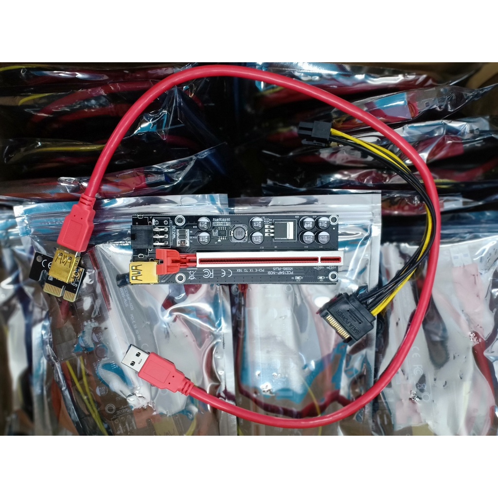 Dây riser ver009s plus hàng mới 8 tụ chống cháy nổ chuẩn 100% cho trâu cày