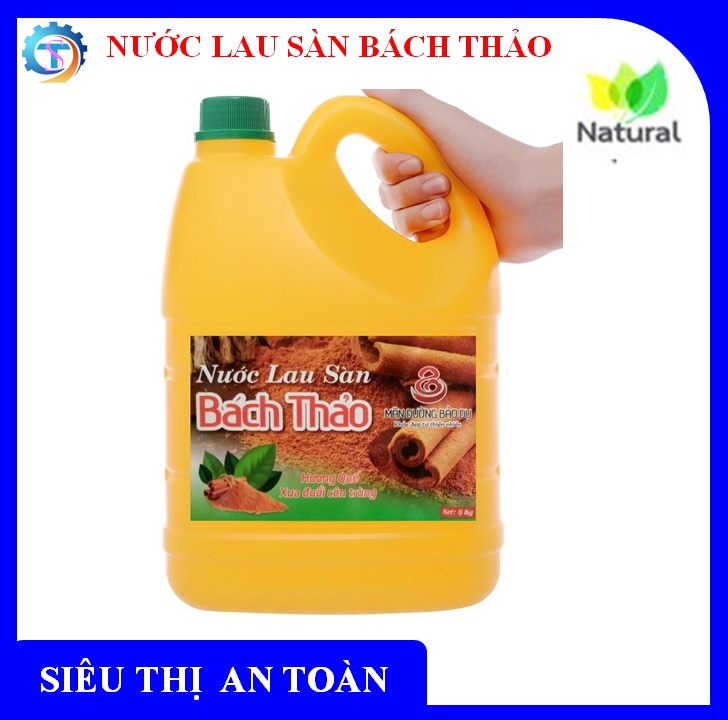 Nước lau sàn Bách Thảo hương quế xua đuổi muỗi côn trùng hương quế - Chai 5kg
