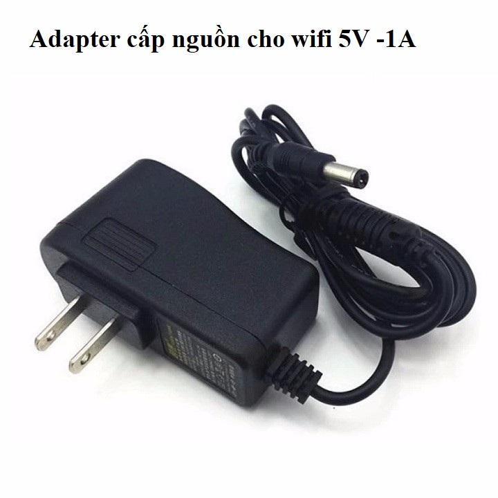 Adapter cấp nguồn cho wifi 5V -1A đen