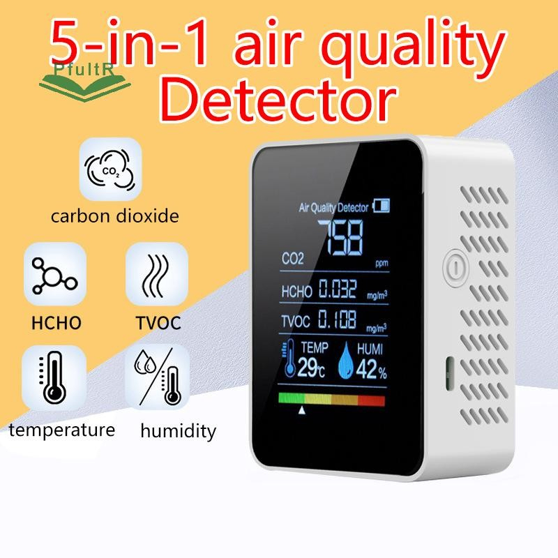 Máy Đo Nhiệt Độ, Độ Ẩm, Chất Lượng Không Khí, BH 12 Tháng