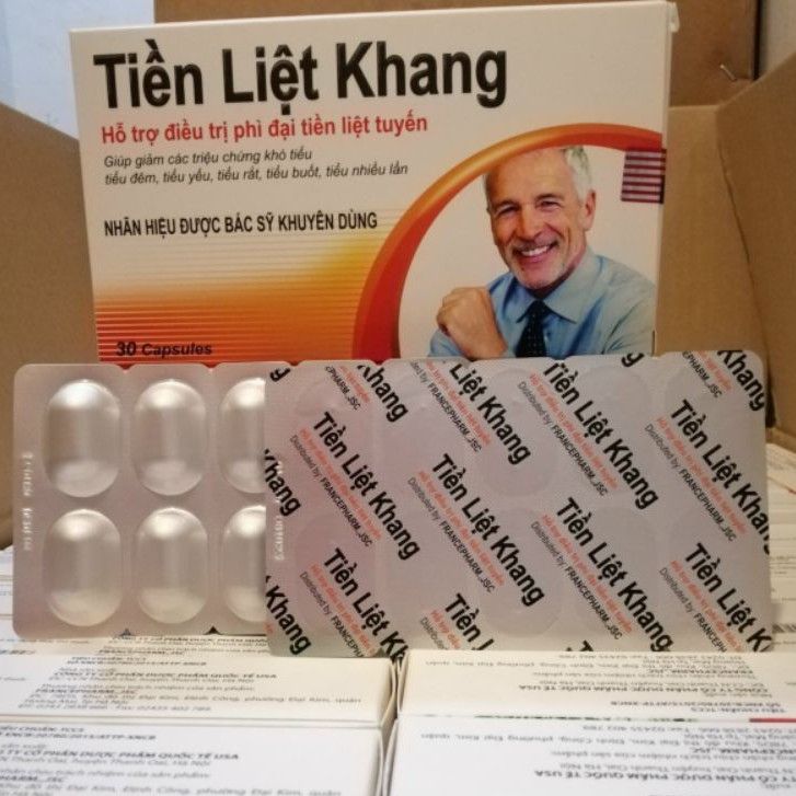 [HCM]Tiền Liệt Khang - Hổ trợ giảm phì đại tiền liệt tuyến hiệu quả sản phẩm chính hãng hộp 30 viên