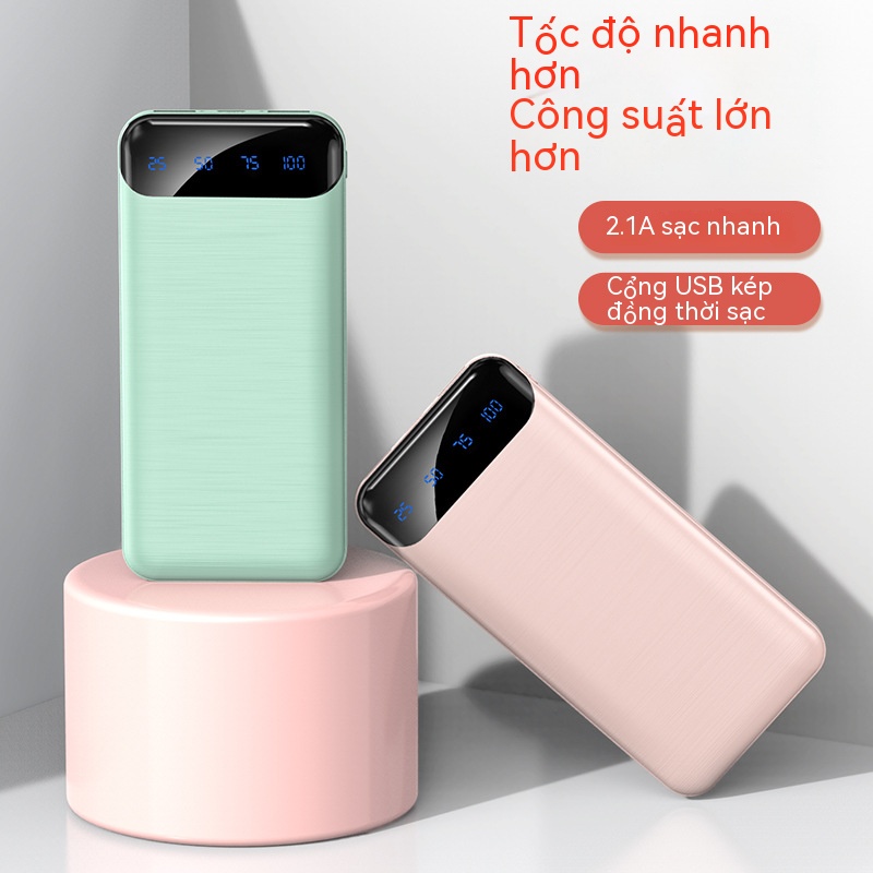 Pin dự phòng 200000mah,sạc pin dự phòng 20000 mah 3 cổng sạc ,bộ sạc micro usb/type-c/lightning,vàng punk phong cách sạc kho báu
