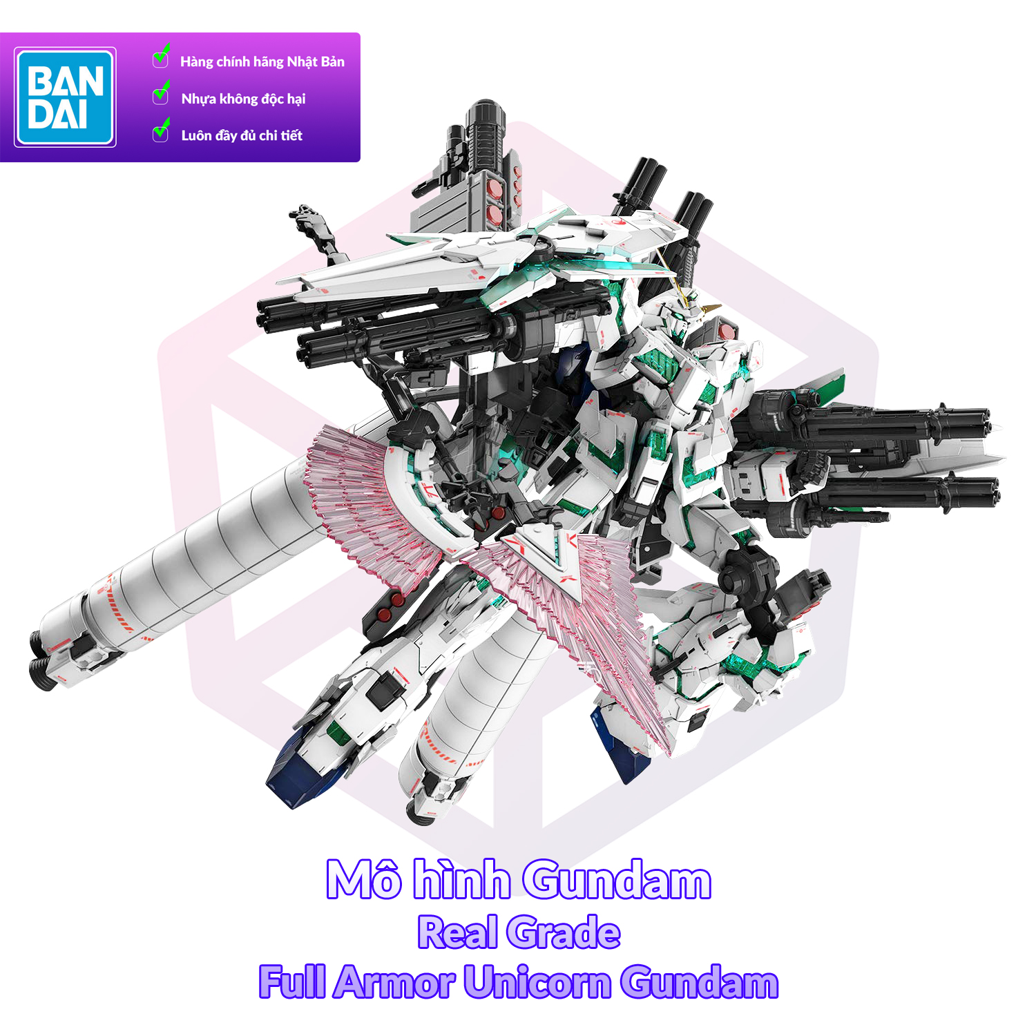 7-11 12 VOUCHER 8%Mô Hình Gundam Bandai RG 30 Full Armor Unicorn Gundam 1