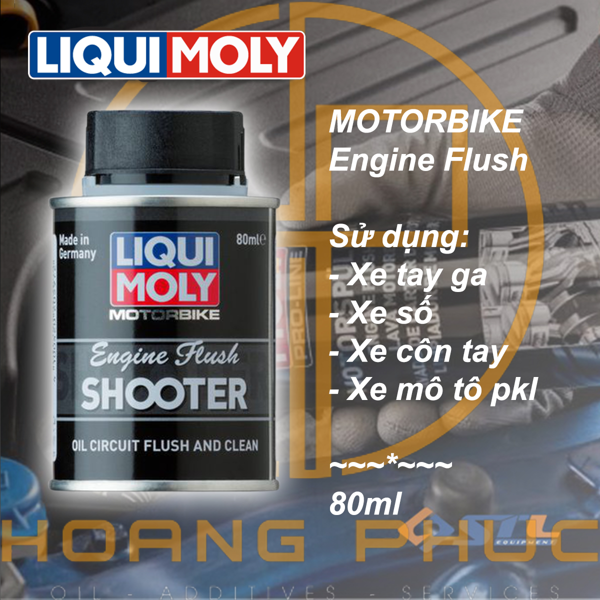 Dung dịch súc rửa động cơ liqui moly engine flush 80ml