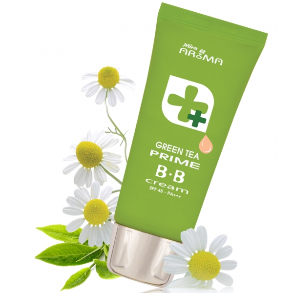 Kem Nền BB Cream Green Tea Prime Mira Aroma Trà Xanh C295