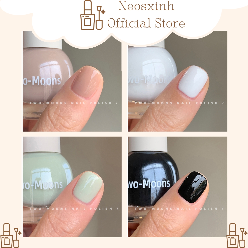 Sơn Móng Tay Twomoons Màu Thạch Nude Pastel 10ml - Neosxinh Nails