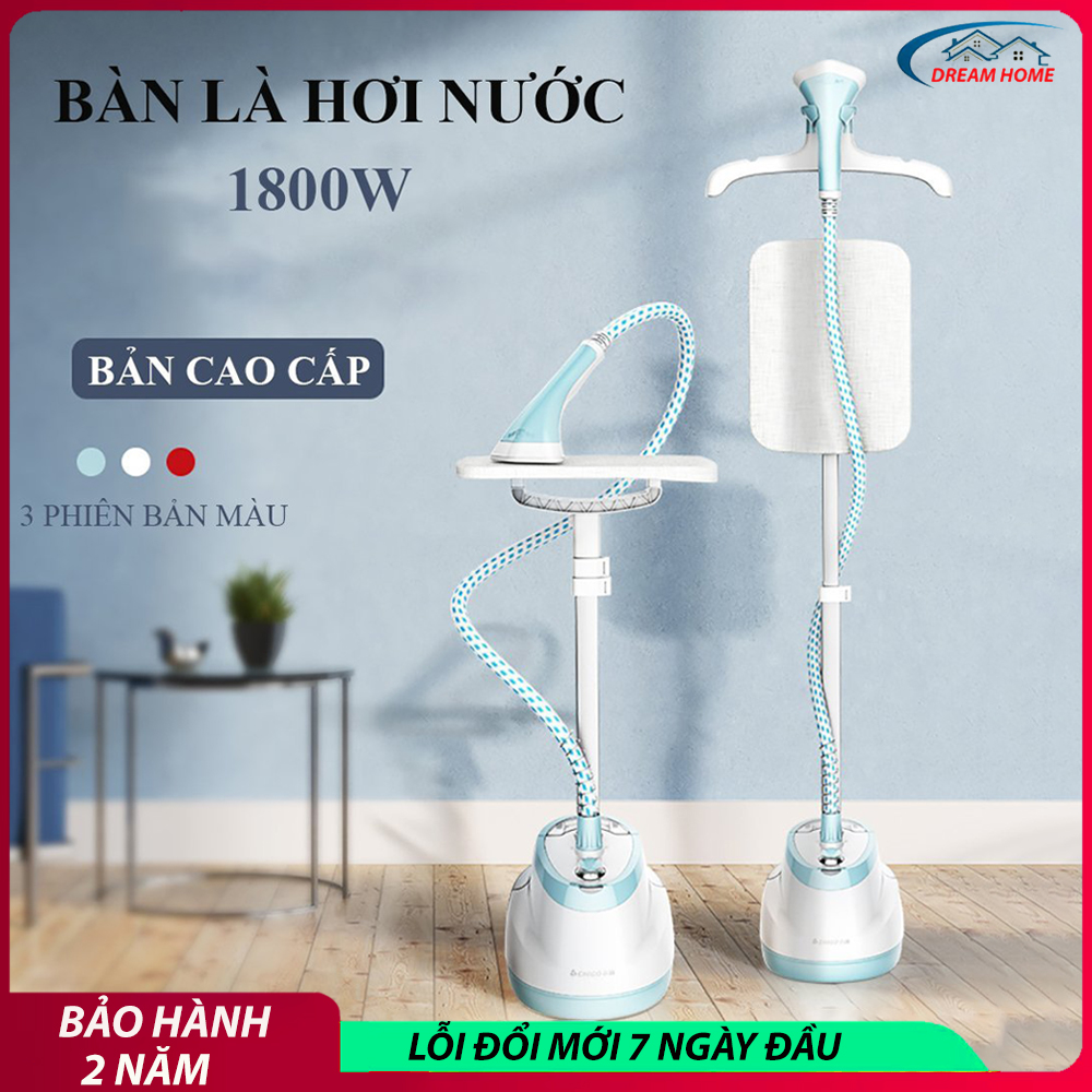 Bàn là hơi nước cầm tay, bàn ủi hơi nước đứng cầm tay đa năng công suất 1800W cảm biến nhiệt an toàn, 10 chế độ là thẳng mọi loại vải, tặng kèm bàn ủi 150.000VNĐ. Bảo hành 2 năm, lỗi đổi mới 7 ngày đầu nhận sản phẩm