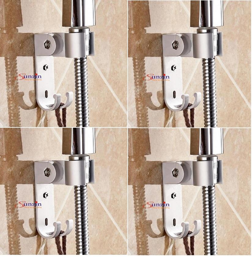 Bộ 4 chiếc cài sen nhôm đa năng Sunzin, chất liệu nhôm, tặng vít nở
